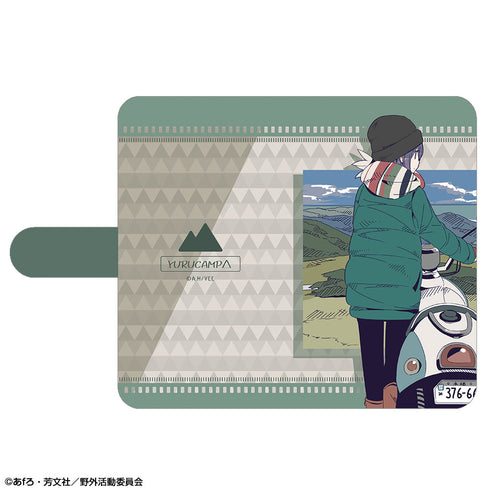 『ゆるキャン△』ブックスタイルスマホケース Mサイズ Ver.2 デザイン03(志摩リン/C)【202502再販】
